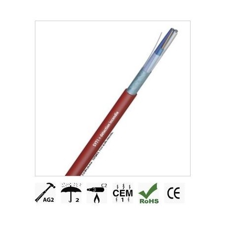 CABLE SYT 2P AWG20 ROUGE 