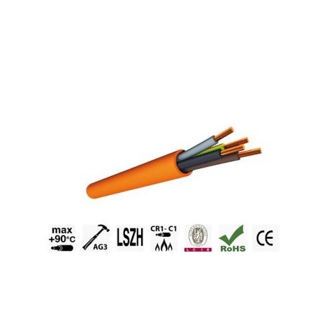 CABLE CR1/C1 ANTI FEU 4G2.5 N/B