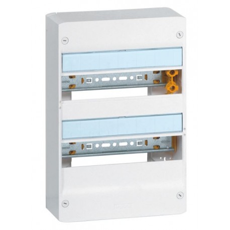 Coffret Drivia 13 modules - 2 rangée - IP30 - IK05 - Blanc RAL 9003