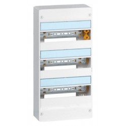 Coffret Drivia 13 modules - 3 rangées - IP30 - IK05 - Blanc RAL 9003